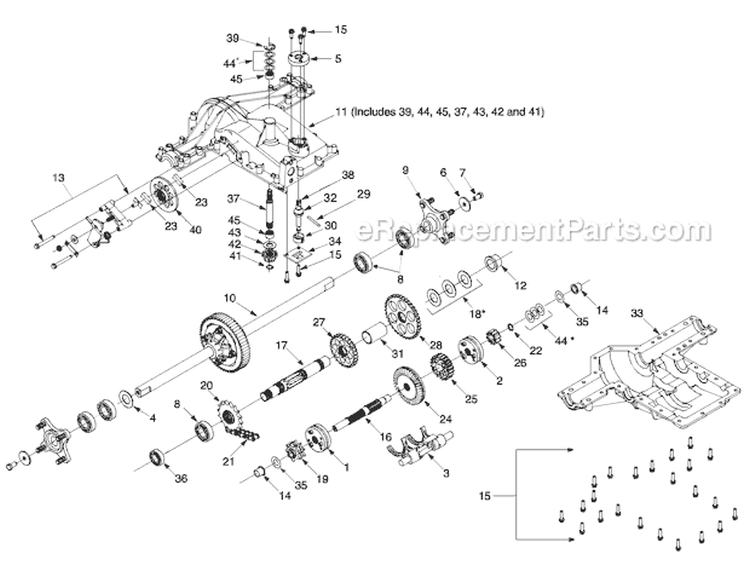 Page I Diagram and Parts List for GTX2446 14AZ809H063 -2003 Troy-Bilt Lawn Tractor