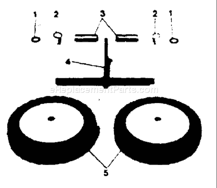 Page A Diagram and Parts List for H214074  Troy-Bilt Lawn Tractor Accessories