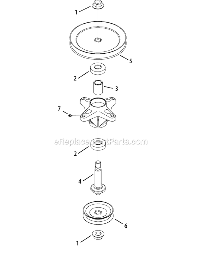 Page C Diagram and Parts List for OEM-190-032 2010 Troy-Bilt Snow Blower