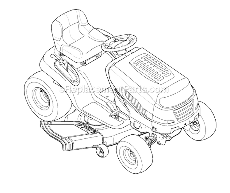 Page I Diagram and Parts List for TB2246 13WX91KT066 -2011 Troy-Bilt Lawn Tractor