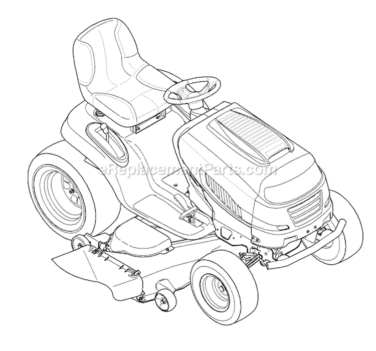 Page I Diagram and Parts List for TB2450 13WQ92KP066 -2011 Troy-Bilt Lawn Tractor
