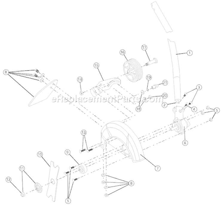 Page A Diagram and Parts List for TB25ET 41ADT2EC063 Troy-Bilt Trimmer