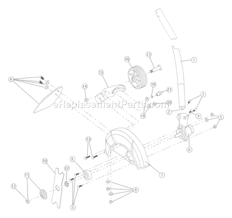 Page C Diagram and Parts List for TB25ET 41ADT2EC066 Troy-Bilt Trimmer