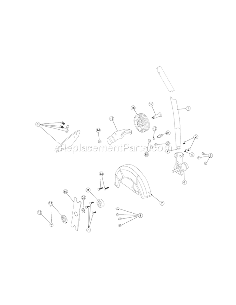 Page C Diagram and Parts List for TB25ET 41ADT2EC711 Troy-Bilt Trimmer