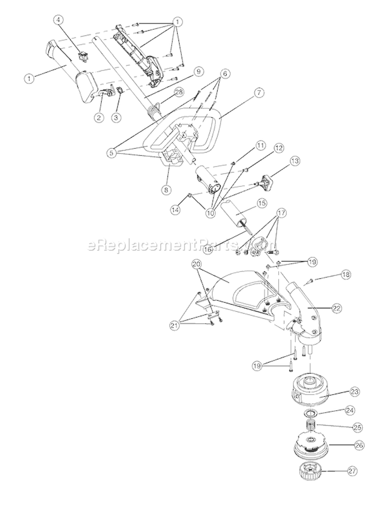 Page A Diagram and Parts List for TB475SS 41ADT47C063 Troy-Bilt Trimmer
