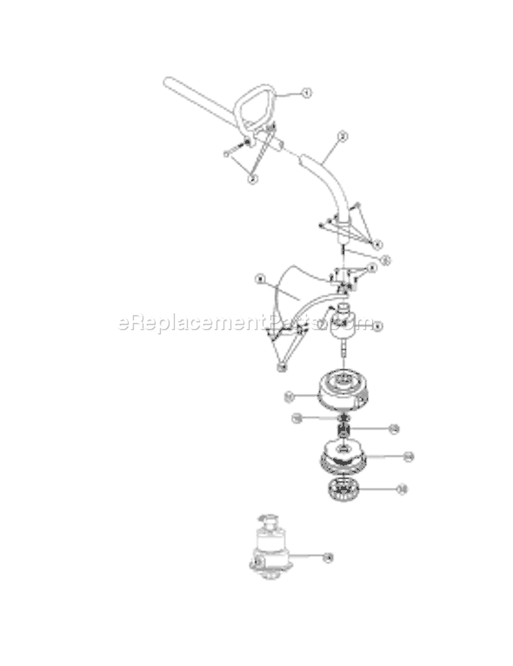 Page A Diagram and Parts List for TB50 41ACT50G711 Troy-Bilt Trimmer