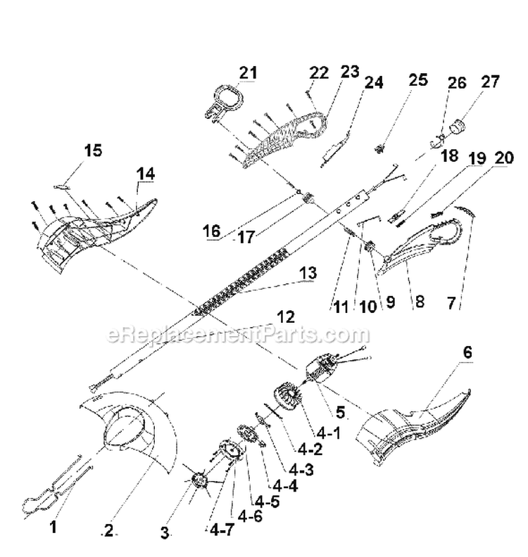 Page A Diagram and Parts List for TB55REX 41AC55RP966 Troy-Bilt Trimmer