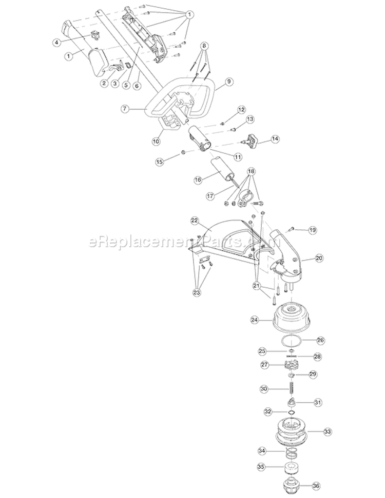 Page A Diagram and Parts List for TB575SS 41ADT57C711 Troy-Bilt Trimmer