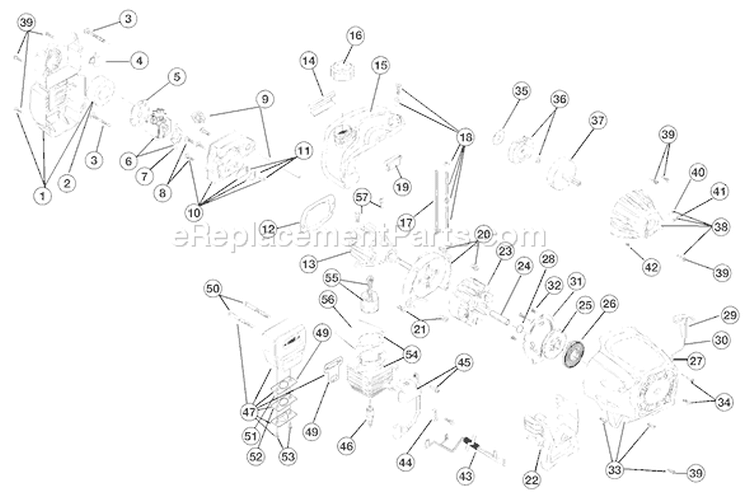 Page B Diagram and Parts List for TB75SS 41ADT75C763 Troy-Bilt Trimmer