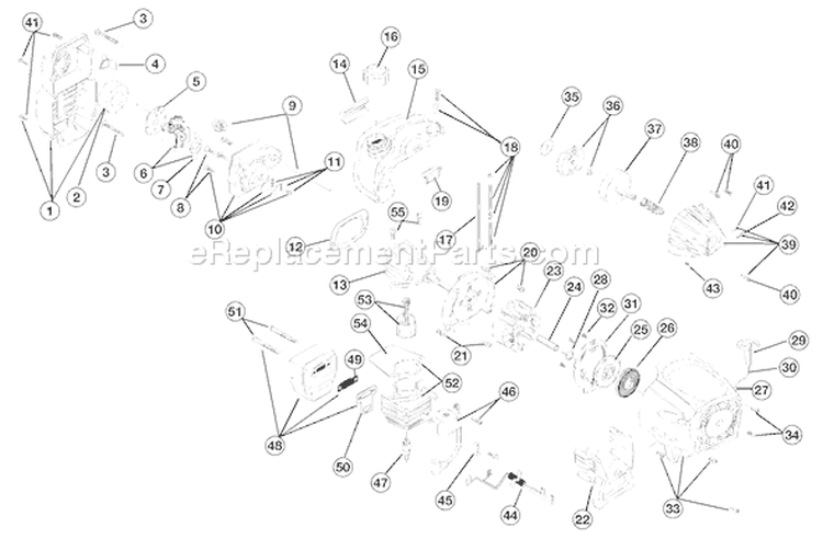 Page B Diagram and Parts List for TB75SS 41BDT75C063 Troy-Bilt Trimmer