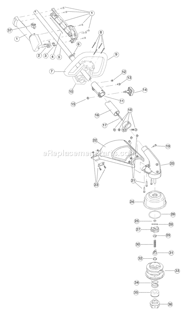 Page A Diagram and Parts List for TB75SS 41BDT75C766 Troy-Bilt Trimmer