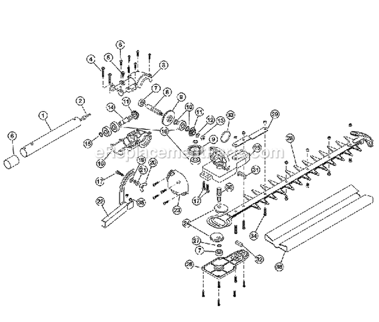 Page A Diagram and Parts List for TBAH 41AJAH-C711 Troy-Bilt Trimmer