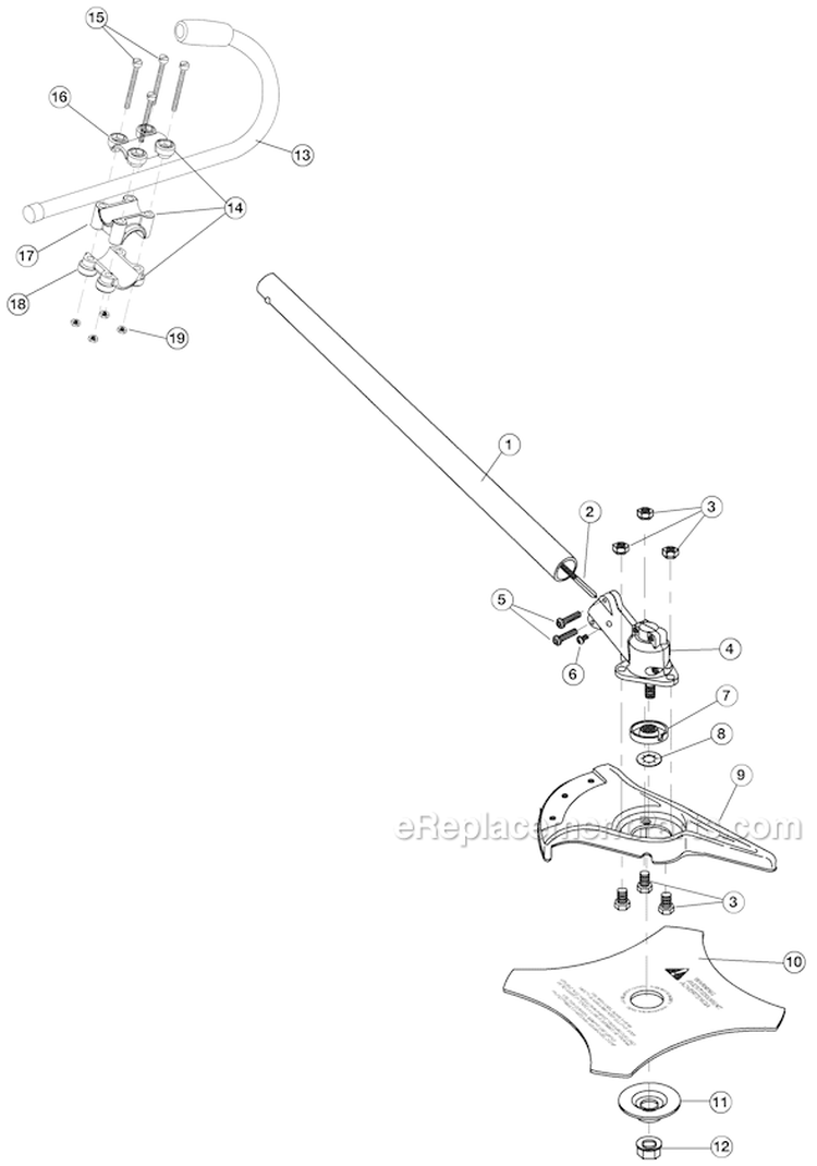 Page A Diagram and Parts List for TBBC 41AJBC-C711 Troy-Bilt Trimmer