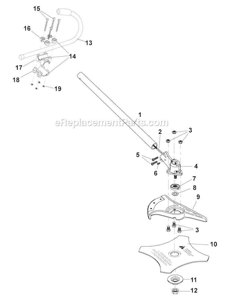 Page A Diagram and Parts List for TBBC 41AJBC-C966 Troy-Bilt Trimmer