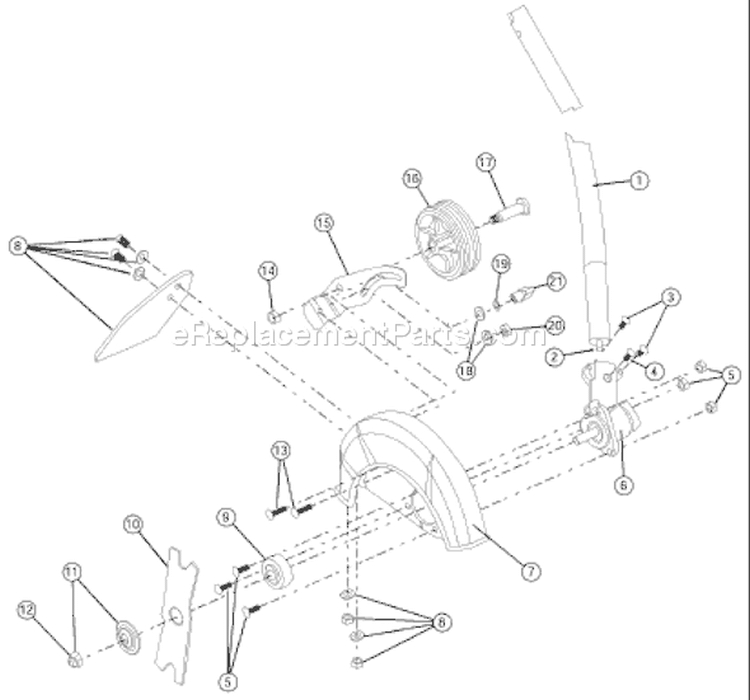 Page A Diagram and Parts List for TBLE 41AJLE-C063 Troy-Bilt Trimmer