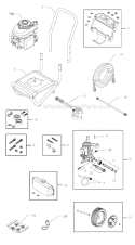 Page A Diagram and Parts List for 020344-1  Troy-Bilt Pressure Washer