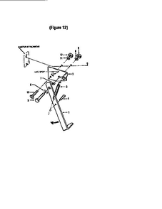 Kickstand Attachment Diagram and Parts List for 29919  Troy-Bilt Tiller