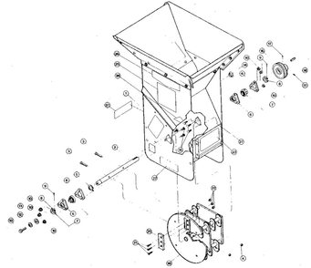 Main Frame Diagram and Parts List for TOMAHAWK 4HP  Troy-Bilt Chipper Shredder