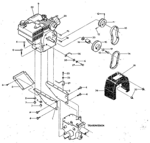 Part Location Diagram of 20890 Troy-Bilt STOP-BELT