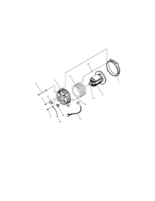 Alternator 1 Diagram and Parts List for 030245  Troy-Bilt Generator
