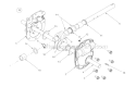 Auger Gear Assembly Diagram and Parts List for 10530 2003 Troy-Bilt Snow Blower