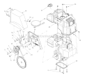 Engine Assembly Diagram and Parts List for 10530 2003 Troy-Bilt Snow Blower