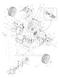 Frame Diagram and Parts List for 10530 2004 Troy-Bilt Snow Blower