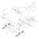 Drive Diagram and Parts List for 1130 2005 Troy-Bilt Snow Blower