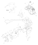 Engine Drive Diagram and Parts List for 1130 2005 Troy-Bilt Snow Blower
