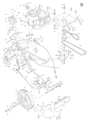 Part Location Diagram of 712-04054 MTD Nut-hex Flange Loc