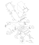 Page A Diagram and Parts List for 11A-436M066 2009 Troy-Bilt Lawn Mower