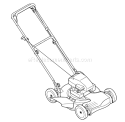 Page C Diagram and Parts List for 12A-264U011 2009 Troy-Bilt Lawn Mower