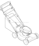 Page B Diagram and Parts List for 12A-446A066 2007 Troy-Bilt Lawn Mower