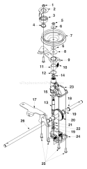 Page B Diagram and Parts List for 12AD466N063 2002 Troy-Bilt Lawn Mower