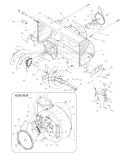 Auger Assembly Diagram and Parts List for 13045 2003 Troy-Bilt Snow Blower