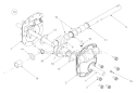 Auger Gear Assembly Diagram and Parts List for 13045 2003 Troy-Bilt Snow Blower