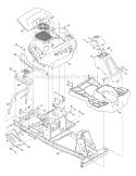 Frame And Fender Diagram and Parts List for 13AC26JD011 2012 Troy-Bilt Lawn Tractor