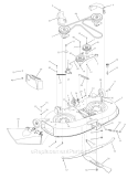 Deck Assembly Diagram and Parts List for 13AN77KG011 Pony -2008 Troy-Bilt Lawn Tractor