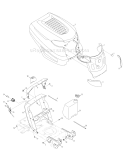 Part Location Diagram of 683-04441 Husky USE 683-04441A HOOD ASM-K STYL