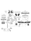 Label Map Diagram and Parts List for 13AN77KG011 Pony -2008 Troy-Bilt Lawn Tractor