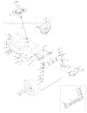 Steering Assembly Diagram and Parts List for 13AN77KG011 Pony -2008 Troy-Bilt Lawn Tractor