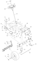 Part Location Diagram of 783-04568-0637 Husky Front Deck Hanger Bracket