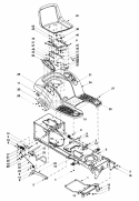SeatLift Assembly Diagram and Parts List for 13AU604H063 1999 Troy-Bilt Lawn Tractor