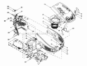Hood StyleFuel Tank Diagram and Parts List for 13AU604H063 1999 Troy-Bilt Lawn Tractor
