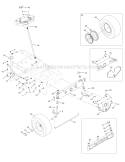 Page H Diagram and Parts List for 13AX78KS011 Bronco -2010 Troy-Bilt Lawn Tractor