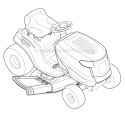 Page I Diagram and Parts List for 13AX78KS011 Bronco -2010 Troy-Bilt Lawn Tractor