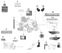 Part Location Diagram of 777D12032 Husky LABEL-RIDER DECK T