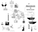 Page F Diagram and Parts List for 13WN77KS011 Pony -2011 Troy-Bilt Lawn Tractor