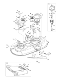Part Location Diagram of 783-06243-0637 Husky Bracket, Cable, Deck Engage