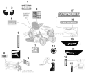 Page F Diagram and Parts List for 13WN77KS211 Pony -2011 Troy-Bilt Lawn Tractor